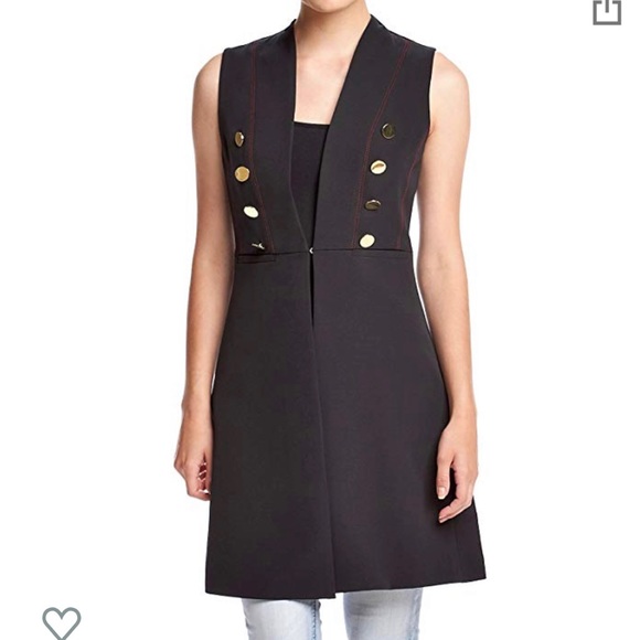 NWOT XOXO Women’s Ling Button Front Vest - Picture 5 of 8